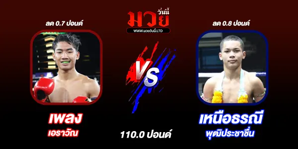 โปรแกรมมวยไทย วันพฤหัสบดีที่ 9 ตุลาคม 2568 