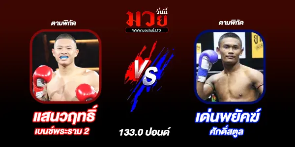 โปรแกรมมวยวันนี้