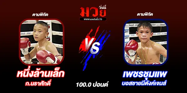 โปรแกรมมวยวันนี้