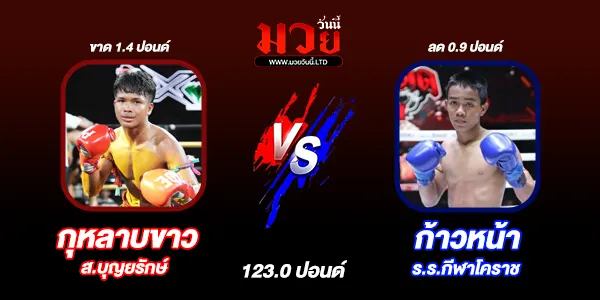 โปรแกรมมวยไทย วันพฤหัสบดีที่ 13 พฤศจิกายน 2568