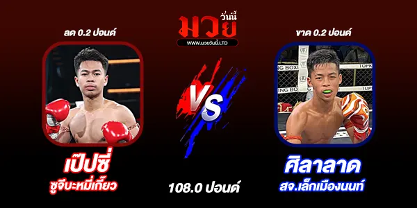 โปรแกรมมวยไทย วันอาทิตย์ที่ 30 พฤศจิกายน 2568