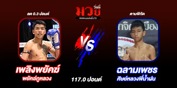 โปรแกรมมวยไทย วันอังคารที่ 4 พฤศจิกายน 2568 