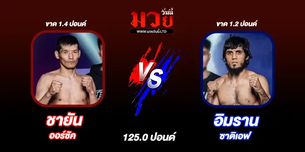 โปรแกรมมวยไทย วันศุกร์ที่ 28 พฤศจิกายน 2568 