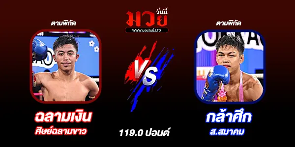 โปรแกรมมวยวันนี้