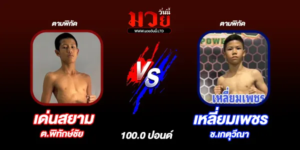 โปรแกรมมวยไทย วันเสาร์ที่ 15 พฤศจิกายน 2568 