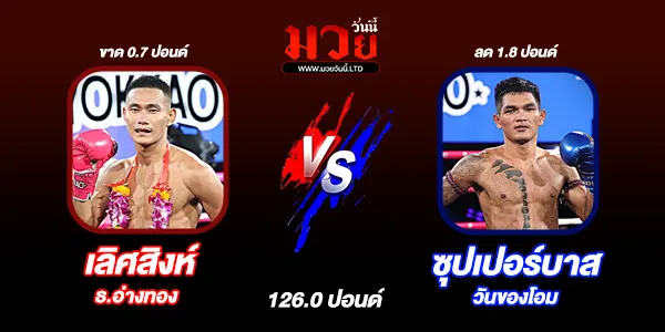 โปรแกรมมวยไทย วันพุธที่ 10 ธันวาคม 2568