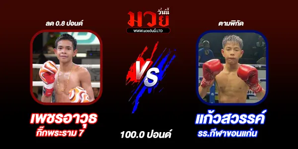 โปรแกรมมวยไทย วันเสาร์ที่ 6 ธันวาคม 2568