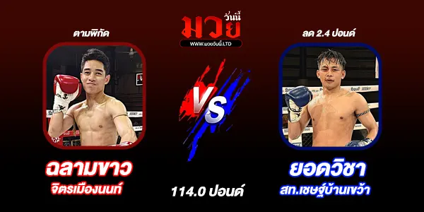 โปรแกรมมวยวันนี้