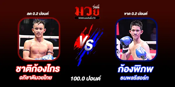 โปรแกรมมวยไทย วันเสาร์ที่ 10 มกราคม 2569