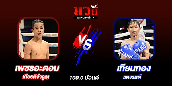 โปรแกรมมวยไทย วันอังคารที่ 13 มกราคม 2569