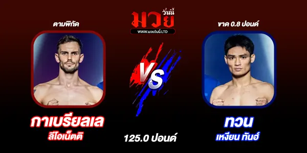 โปรแกรมมวยไทย วันศุกร์ที่ 23 มกราคม 2569