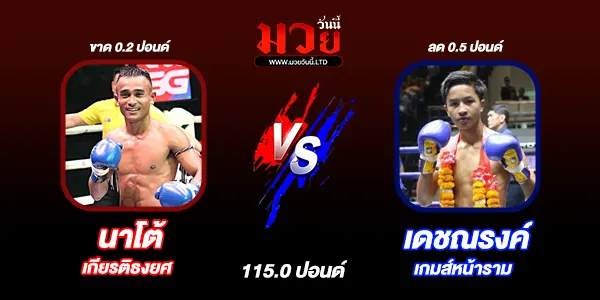 โปรแกรมมวยไทย วันพุธที่ 28 มกราคม 2569