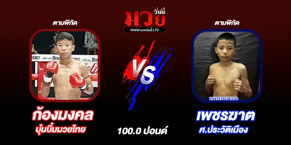 โปรแกรมมวยไทย วันอาทิตย์ที่ 11 มกราคม 2569