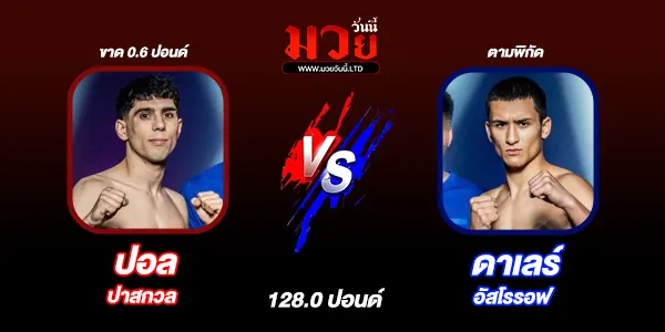 โปรแกรมมวยไทย วันศุกร์ที่ 23 มกราคม 2569