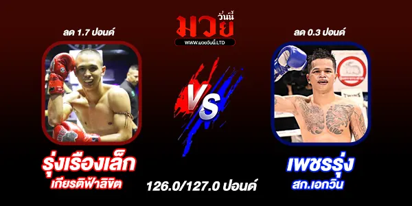 โปรแกรมมวยวันนี้