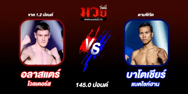 โปรแกรมมวยวันนี้