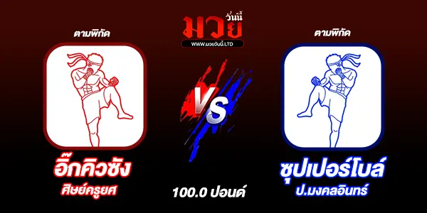 โปรแกรมมวยวันนี้