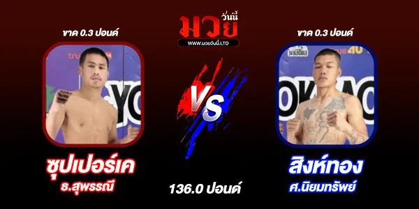 โปรแกรมมวยวันนี้