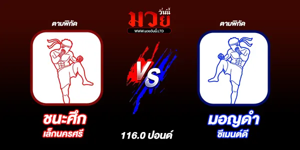 โปรแกรมมวยวันนี้