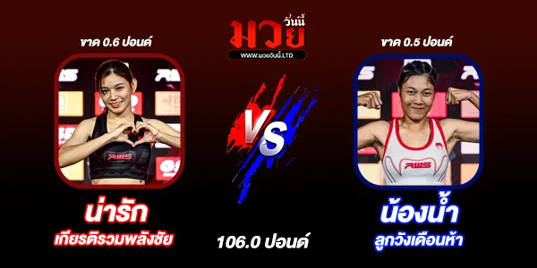 โปรแกรมมวยวันนี้