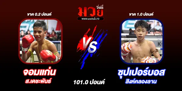 โปรแกรมมวยไทย วันอาทิตย์ที่ 8 กุมภาพันธ์ 2569