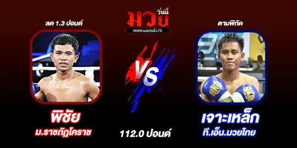 โปรแกรมมวยไทย วันพุธที่ 18 กุมภาพันธ์ 2569