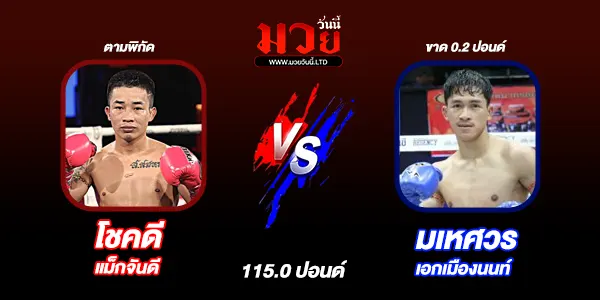 โปรแกรมมวยไทย วันศุกร์ที่ 6 กุมภาพันธ์ 2569