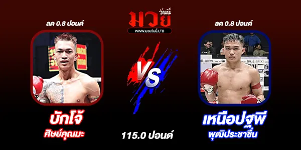 โปรแกรมมวยไทย วันศุกร์ที่ 20 กุมภาพันธ์ 2569 