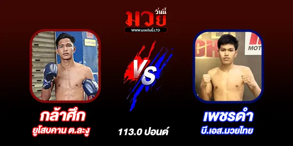 โปรแกรมมวยวันนี้