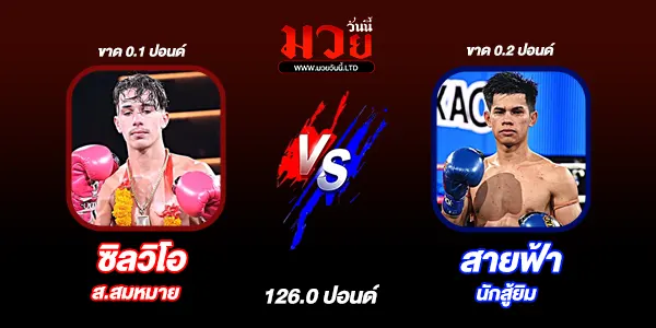 โปรแกรมมวยวันนี้