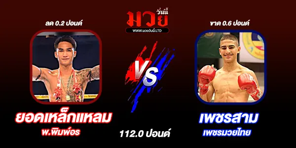 โปรแกรมมวยไทย วันอาทิตย์ที่ 1 กุมภาพันธ์ 2569