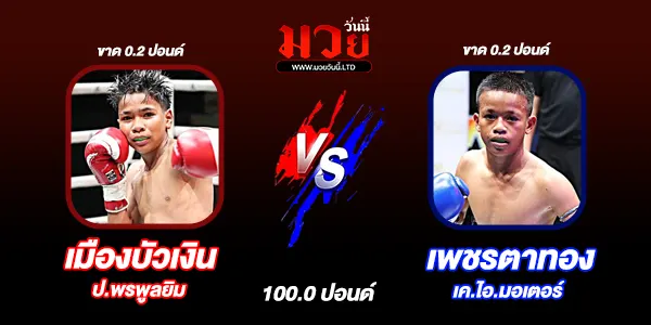 โปรแกรมมวยไทย วันจันทร์ที่ 16 กุมภาพันธ์ 2569