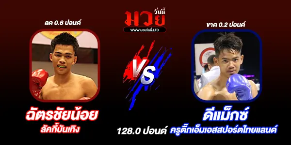โปรแกรมมวยไทย วันอาทิตย์ที่ 1 มีนาคม 2569