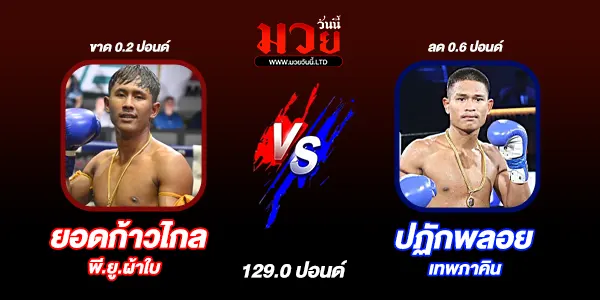 โปรแกรมมวยไทย วันเสาร์ที่ 7 มีนาคม 2569