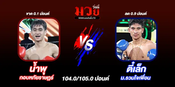 โปรแกรมมวยไทย วันพฤหัสบดีที่ 26 มีนาคม 2569