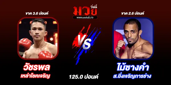 โปรแกรมมวยวันนี้