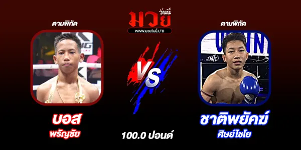 โปรแกรมมวยวันนี้