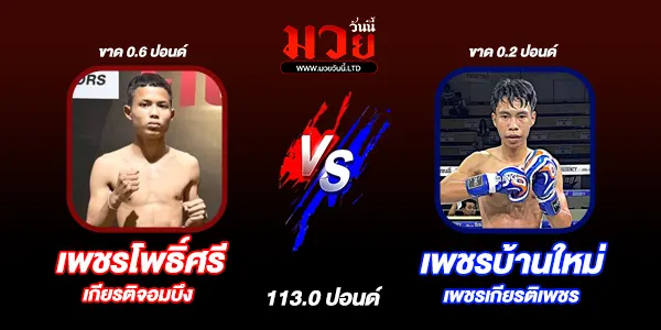 โปรแกรมมวยไทย วันเสาร์ที่ 4 เมษายน 2569