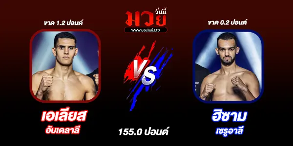 โปรแกรมมวยวันนี้