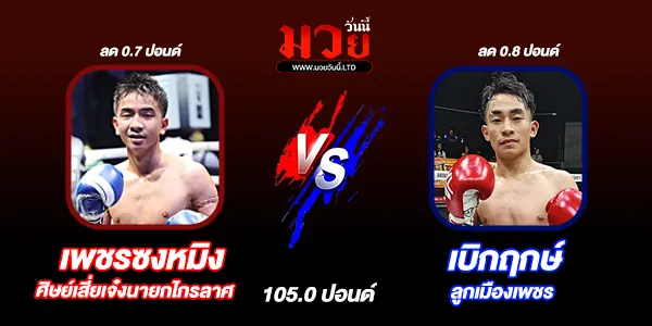 โปรแกรมมวยวันนี้